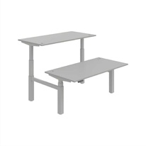 HOBIS párový výškově stavitelný stůl 160 cm, paměť.ovlad. - MOTION DUAL MSD 3M 1600, šedá