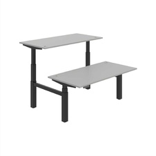 HOBIS párový výškově stavitelný stůl 160 cm, paměť.ovlad. - MOTION DUAL MSD 3M 1600, šedá