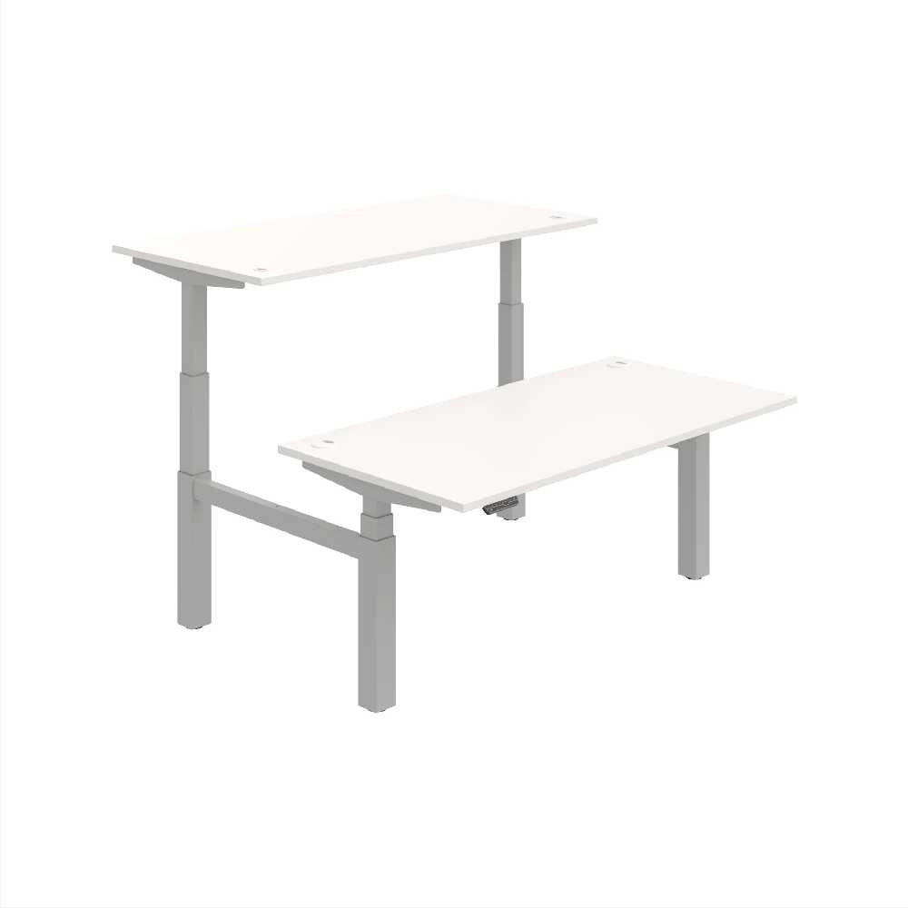 HOBIS párový výškově stavitelný stůl 160 cm, paměť.ovlad. - MOTION DUAL MSD 3M 1600, bílá