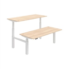 HOBIS párový výškově stavitelný stůl 180 cm, paměť.ovlad. - MOTION DUAL MSD 3M 1800, akát