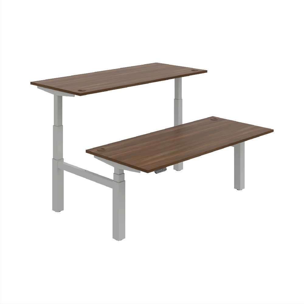 HOBIS párový výškově stavitelný stůl 180 cm, paměť.ovlad. - MOTION DUAL MSD 3M 1800, ořech