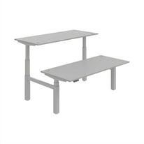 HOBIS párový výškově stavitelný stůl 180 cm, paměť.ovlad. - MOTION DUAL MSD 3M 1800, šedá