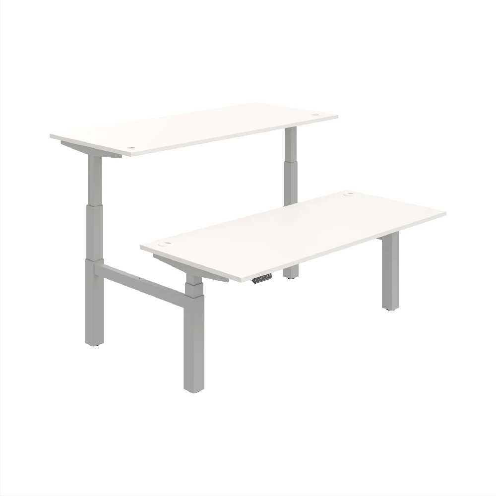 HOBIS párový výškově stavitelný stůl 180 cm, paměť.ovlad. - MOTION DUAL MSD 3M 1800, bílá