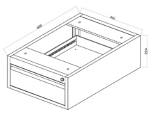 Pojízdný montážní stůl 120x80 cm se 2 kontejnery  Z1, buková překližka