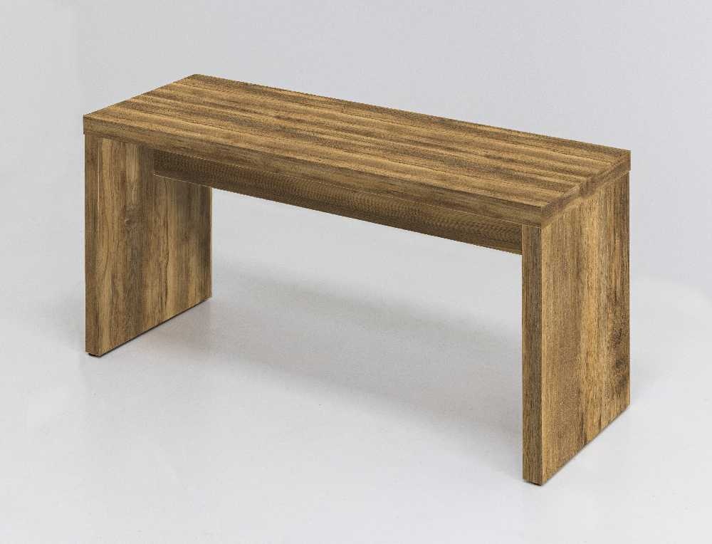 Šatní lavice lamino, délka 800 mm, dekor dub Baroque Amber