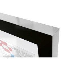 Venkovní černá moderní vitrína Edge, 4 x A4