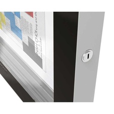 Venkovní černá moderní vitrína Edge, 4 x A4