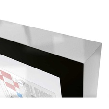 Venkovní černá moderní vitrína Edge, 12 x A4