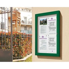 Venkovní elegantní vitrína Tradition, 9 x A4, černá