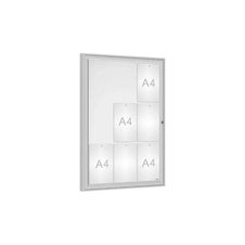 Venkovní vitrína Classique, 9 x A4, plexi, elox
