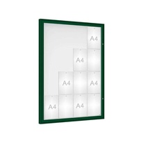 Venkovní vitrína Classique, 16 x A4, plexi, zelená