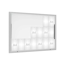 Venkovní vitrína Classique, 21 x A4, plexi, elox
