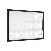 Venkovní vitrína Classique, 21 x A4, plexi, černá