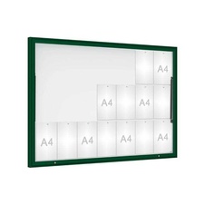 Venkovní vitrína Classique, 21 x A4, plexi, zelená