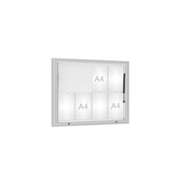 Venkovní vitrína model 1000 8 x A4, plexi, elox