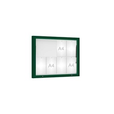 Venkovní vitrína model 1000 8 x A4, plexi, zelená