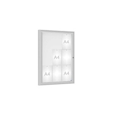 Venkovní vitrína model 1000 9 x A4, plexi, elox