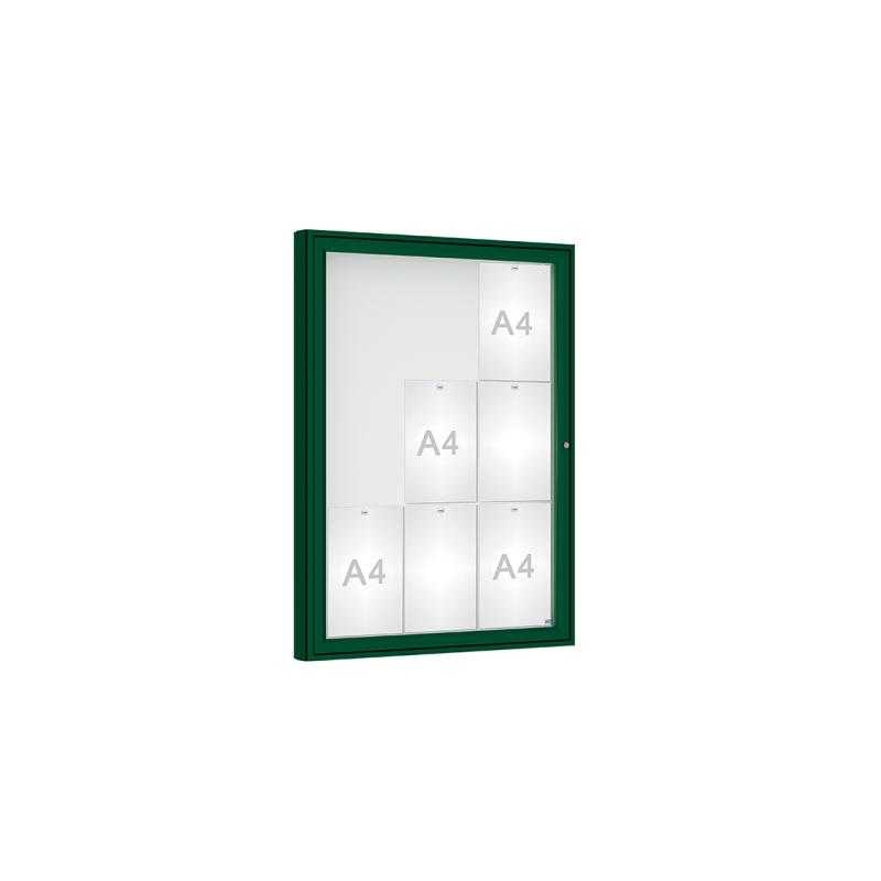 Venkovní vitrína model 1000 9 x A4, plexi, zelená