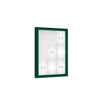 Venkovní vitrína model 1000 9 x A4, plexi, zelená