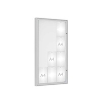 Venkovní vitrína model 1000, 12 x A4, plexi, elox