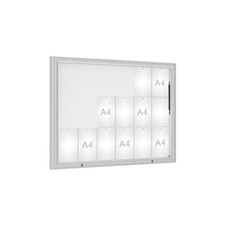 Venkovní vitrína model 1000, 18 x A4, plexi, elox