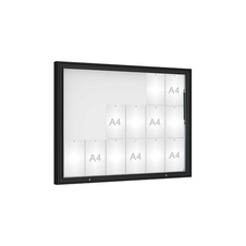 Venkovní vitrína model 1000, 18 x A4, plexi, černá