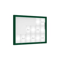 Venkovní vitrína model 1000, 18 x A4, plexi, zelená