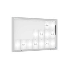 Venkovní vitrína model 1000, 21 x A4, plexi, elox