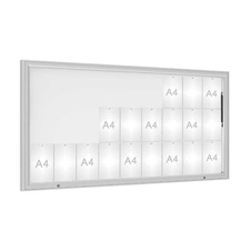 Venkovní vitrína model 1000, 27 x A4, plexi, elox