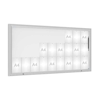 Venkovní vitrína model 1000, 27 x A4, plexi, elox