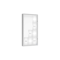 Venkovní vitrína model 2000, 12 x A4, plexi, elox