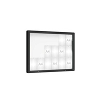 Venkovní vitrína model 2000, 18 x A4, plexi, černá