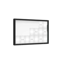 Venkovní vitrína model 2000, 21 x A4, plexi, černá