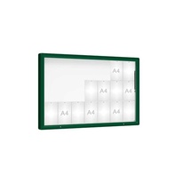 Venkovní vitrína model 2000, 21 x A4, plexi, zelená
