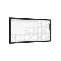 Venkovní vitrína model 2000, 27 x A4, plexi, černá