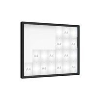 Venkovní vitrína model 2000, 28 x A4, plexi, černá