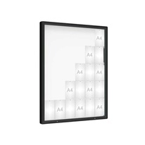 Venkovní vitrína model 2000, 30 x A4, plexi, černá
