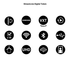 Digital totem StreamLine s monitorem 43"
