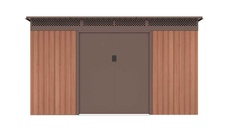 Zahradní domek G21 GRAH 1132 - 340 x 333 cm, hnědý