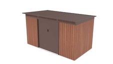 Zahradní domek G21 GRAH 700 - 340 x 206 cm, hnědý