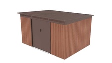 Zahradní domek G21 GRAH 915 - 340 x 269 cm, hnědý