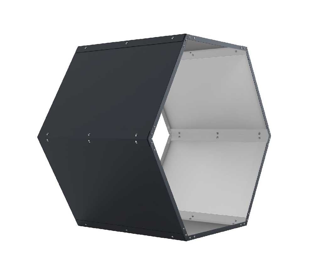 Přístřešek na dřevo G21 HEX 53 - 92 x 60 cm, antracit