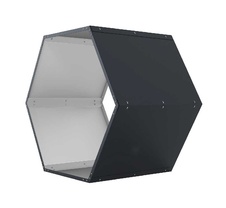Přístřešek na dřevo G21 HEX 53 - 92 x 60 cm, antracit