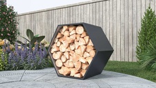 Přístřešek na dřevo G21 HEX 53 - 92 x 60 cm, antracit