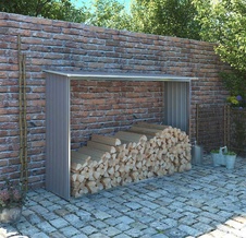 Přístřešek na dřevo G21 WOH 181 - 242x75 cm, šedý