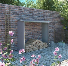 Přístřešek na dřevo G21 WOH 136 - 182x75 cm, šedý