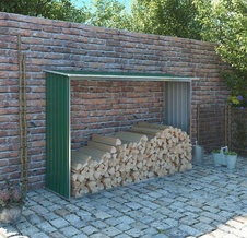 Přístřešek na dřevo G21 WOH 181 - 242x75 cm, zelený