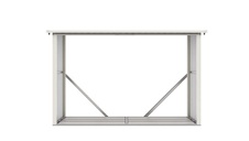 Přístřešek na dřevo G21 WOH 335 - 242x89 cm, šedý