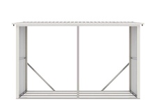 Přístřešek na dřevo G21 WOH 682 - 302x119 cm, zelený