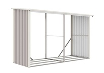 Přístřešek na dřevo G21 WOH 682 - 302x119 cm, šedý